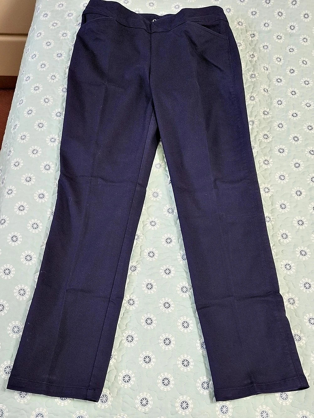 Croft & Barrow The Effortless Stretch Pant Bootcut Pants Blue Size 10 Long